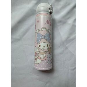 My Melody pink and white pop open stainless steel tumbler